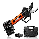 Kebtek Tijeras Podar Bateria Electricas 30MM, Podadora Inalámbrica con 2 Baterías de Litio de 2500 mAh, Trabajo Hasta 8 Horas, 30 mm Diámetro de Corte (KT930)