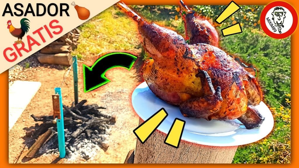 Construir Asador de Pollos económico pollo asado al fuego de leña by mixim89