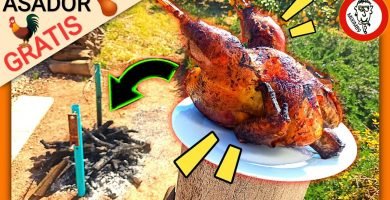Construir Asador de Pollos económico pollo asado al fuego de leña by mixim89