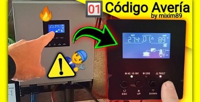 Como reparar avería codigo 01 paso a paso en inversores híbridos de kit solar de autoconsumo by mixim89