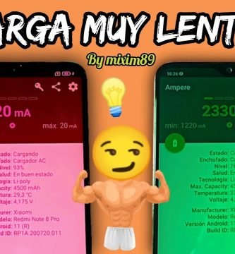 Teléfono móvil carga lento o no quiere cargar Solución carga rápida by mixim89