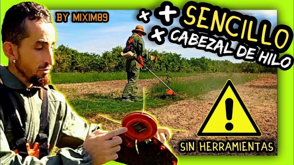 CABEZAL de HILO para DESBROZADORA más Sencillo y Económico para Eliminar Malas Hierbas By mixim89