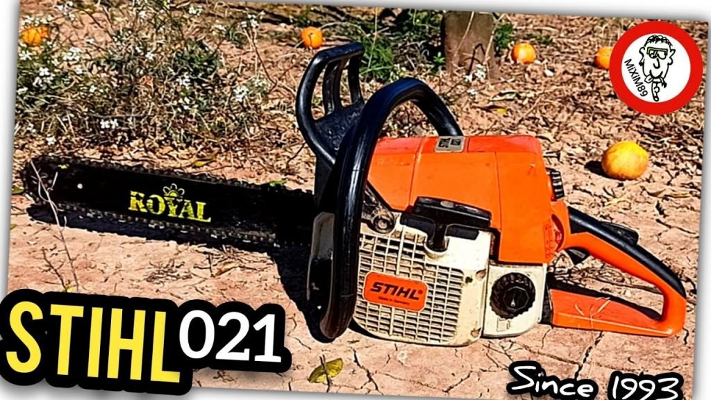 STIHL 021 (Año 1993) REVIEW Antigua Motosierra + Prueba de Corte a Pie de Campo by mixim89