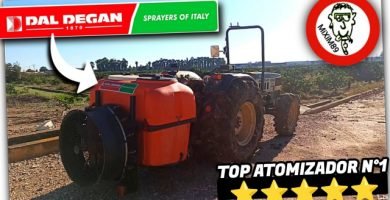 Pulverizando con el TURBO ATOMIZADOR SUSPENDIDO para TRACTOR (Dal Degan Sofia) by mixim89